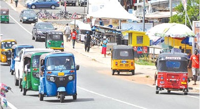Tricycle taxis rule on Ho roads
